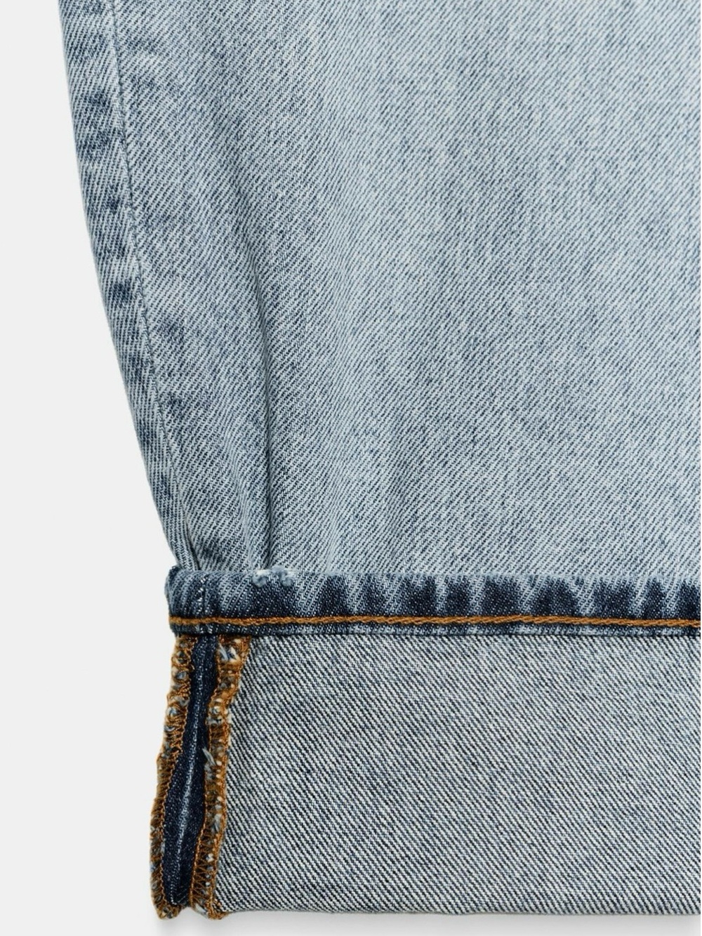 Zara The ZW Cuffed Light Blue Balloon JeansSize 6 - Picture 7 of 16